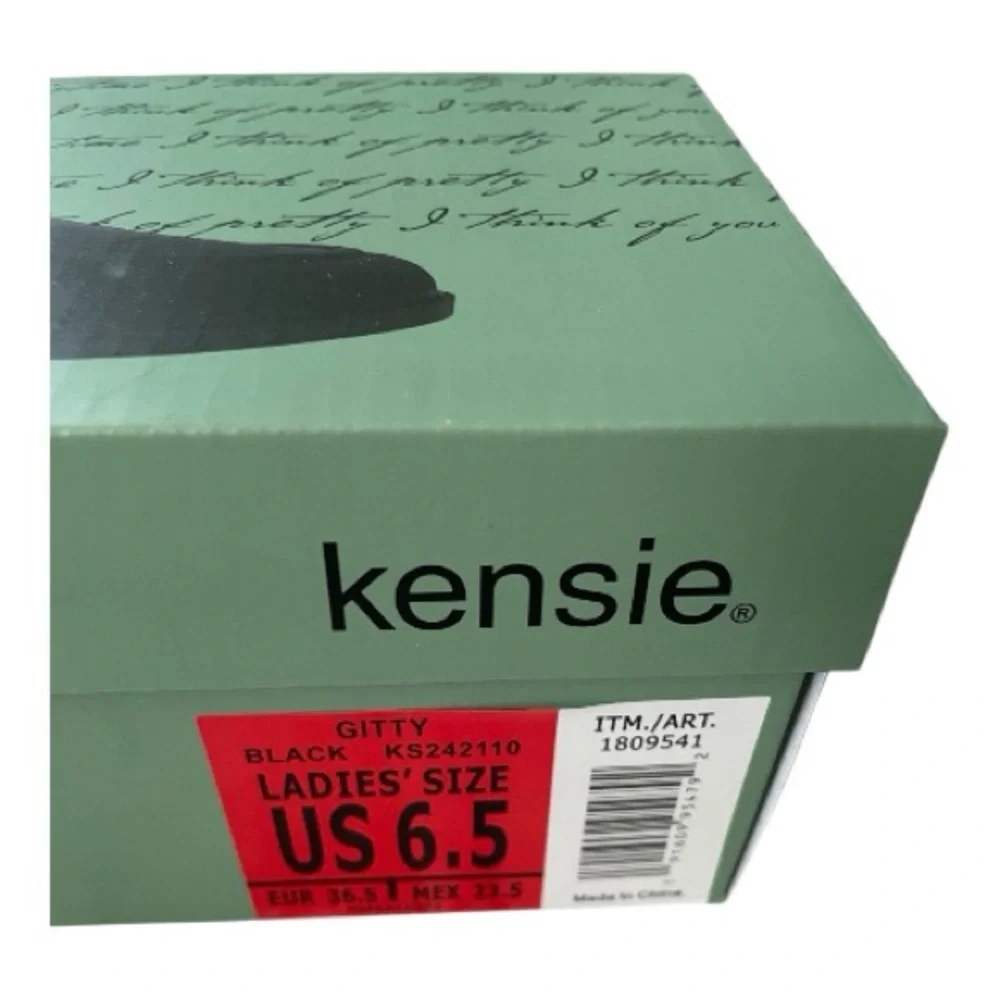♥️Kensie ♥️Ladies Black Loafers Size 6 1/2